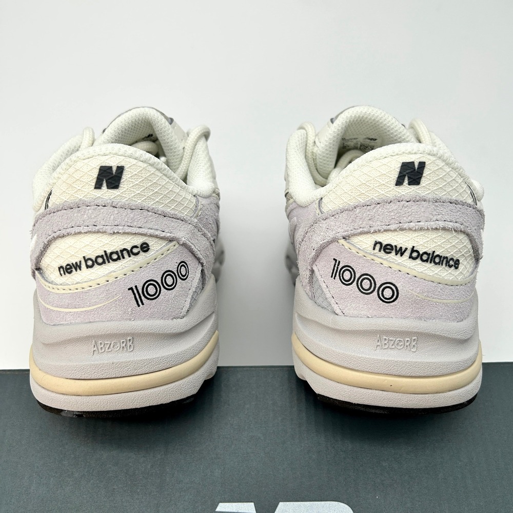 New Balance 1000 Big Kids Sneakers Size 6 White Purple Grey Y2K NEW GC1000SB - Picture 4 of 7
